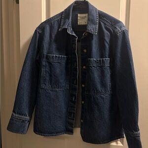 Abercrombie and Fitch Denim Button-Up Shirt jacket XS